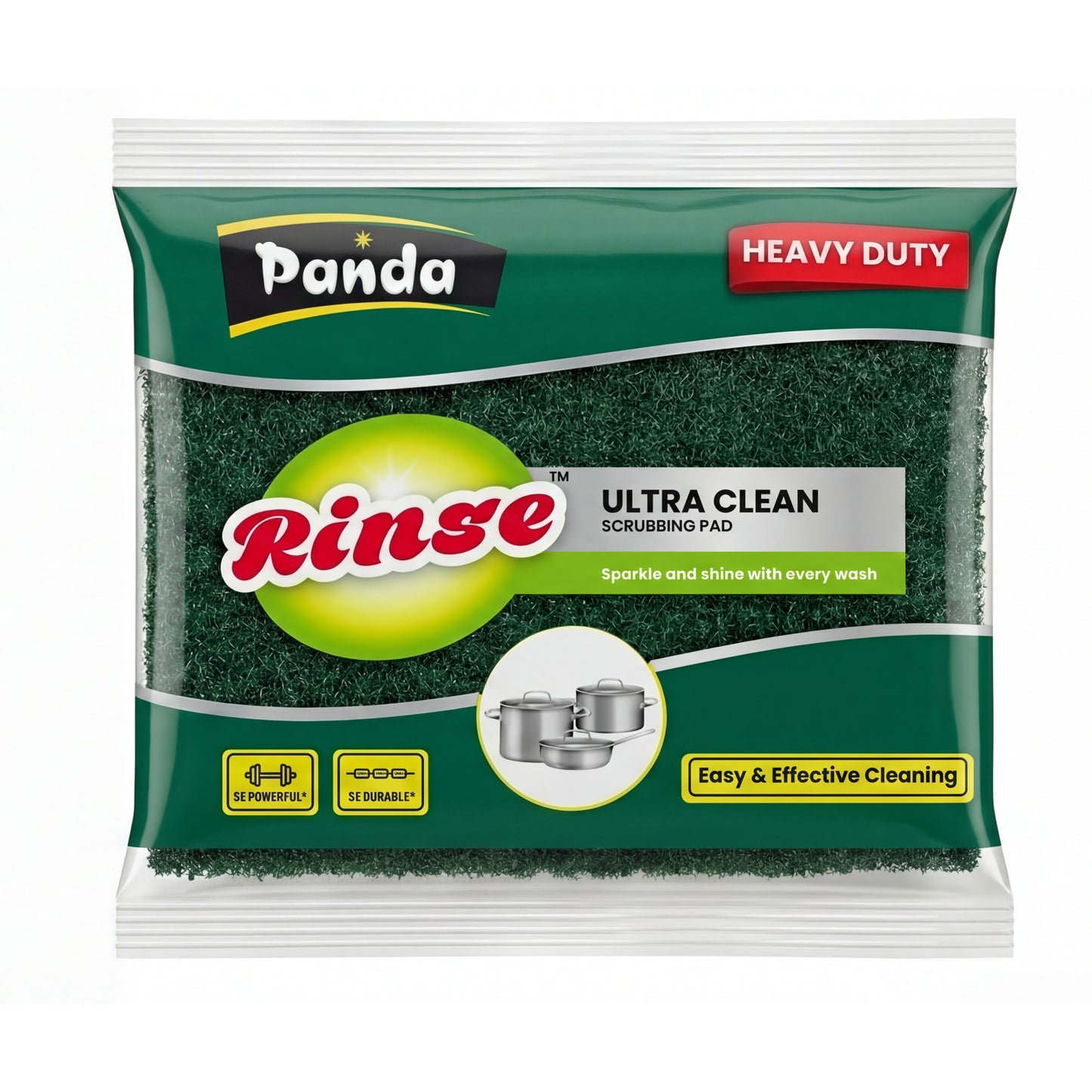 Panda Rinse Scrubbing Sponge – Ultra Clean Heavy Duty Kitchen Sponge