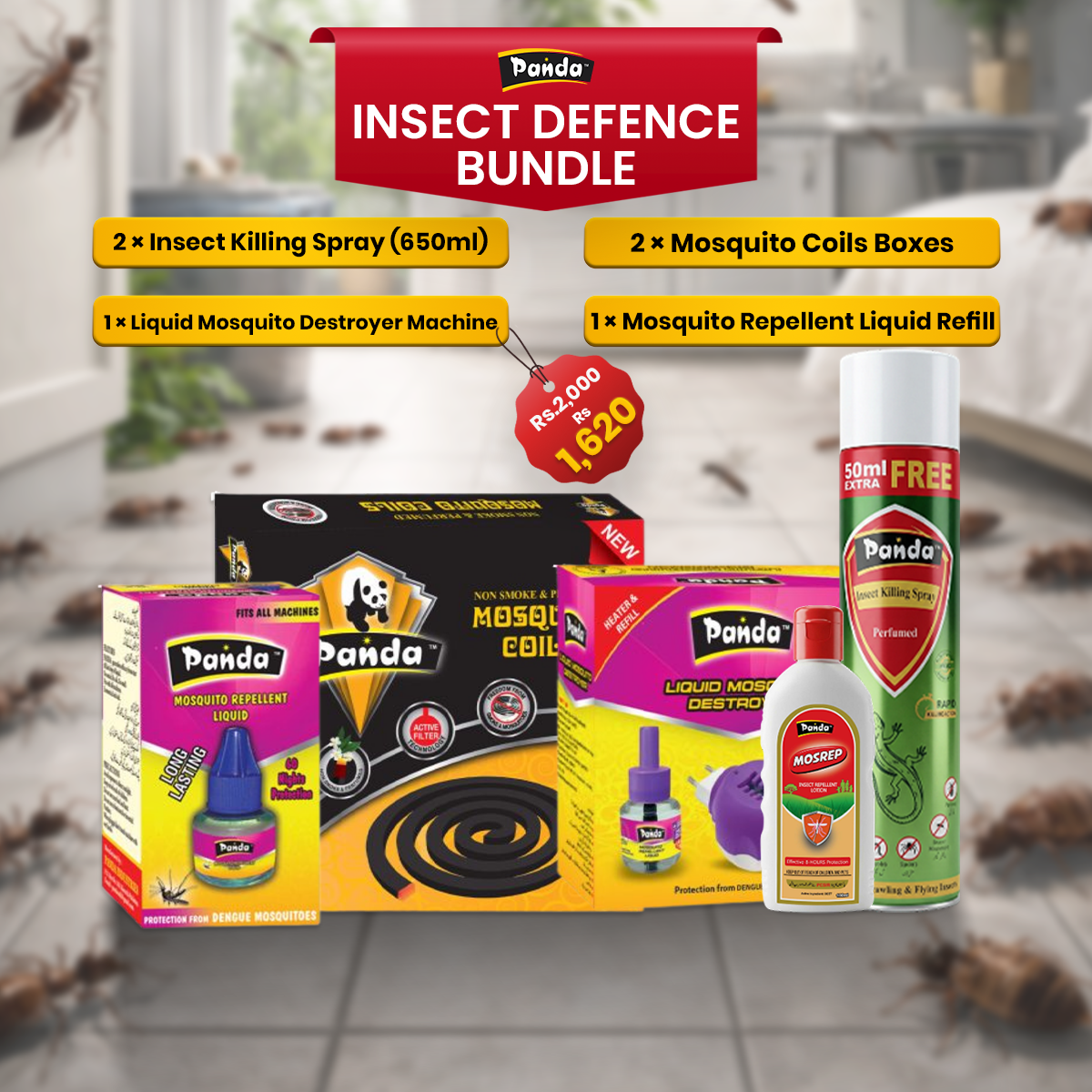 Panda Insect Defence Bundle – Mosquito and Insect Protection Combo Pack ...