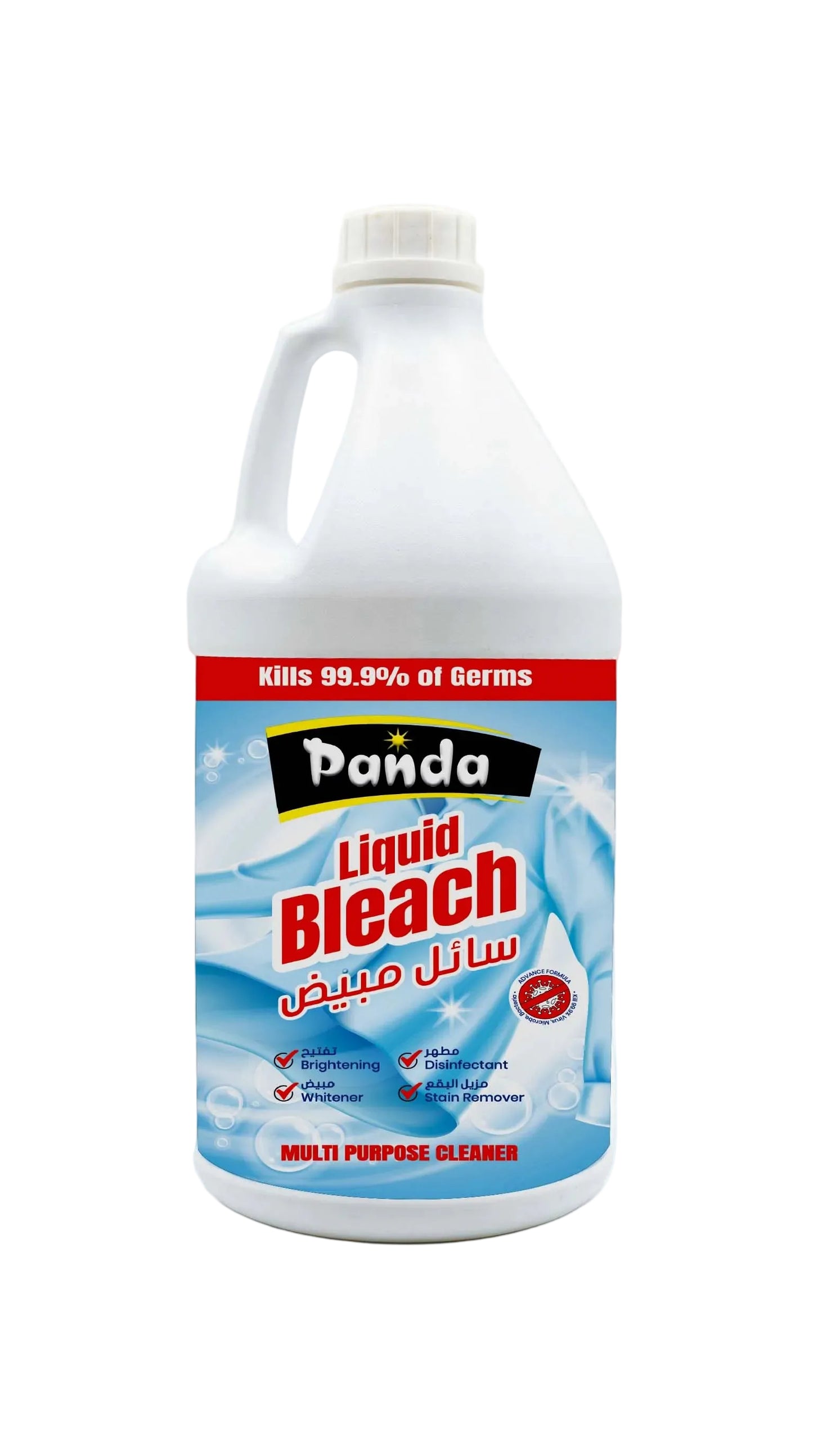 Panda Liquid Bleach bottle on a white background