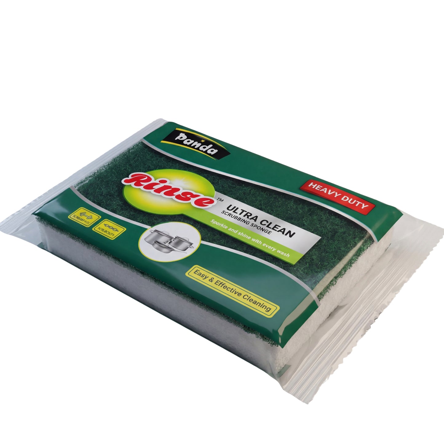 Panda Rinse Scrubbing Sponge – Ultra Clean Heavy Duty Kitchen Sponge