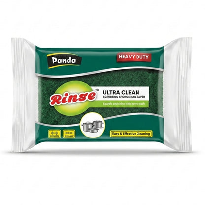 Panda Rinse Heavy Duty Scrubbing Sponge– Ultra Clean Nail Saver Kitchen Cleaner