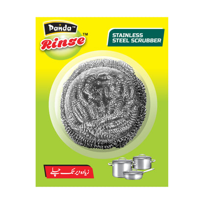 Panda Ringe stainless steel scrubber packaging on a white background